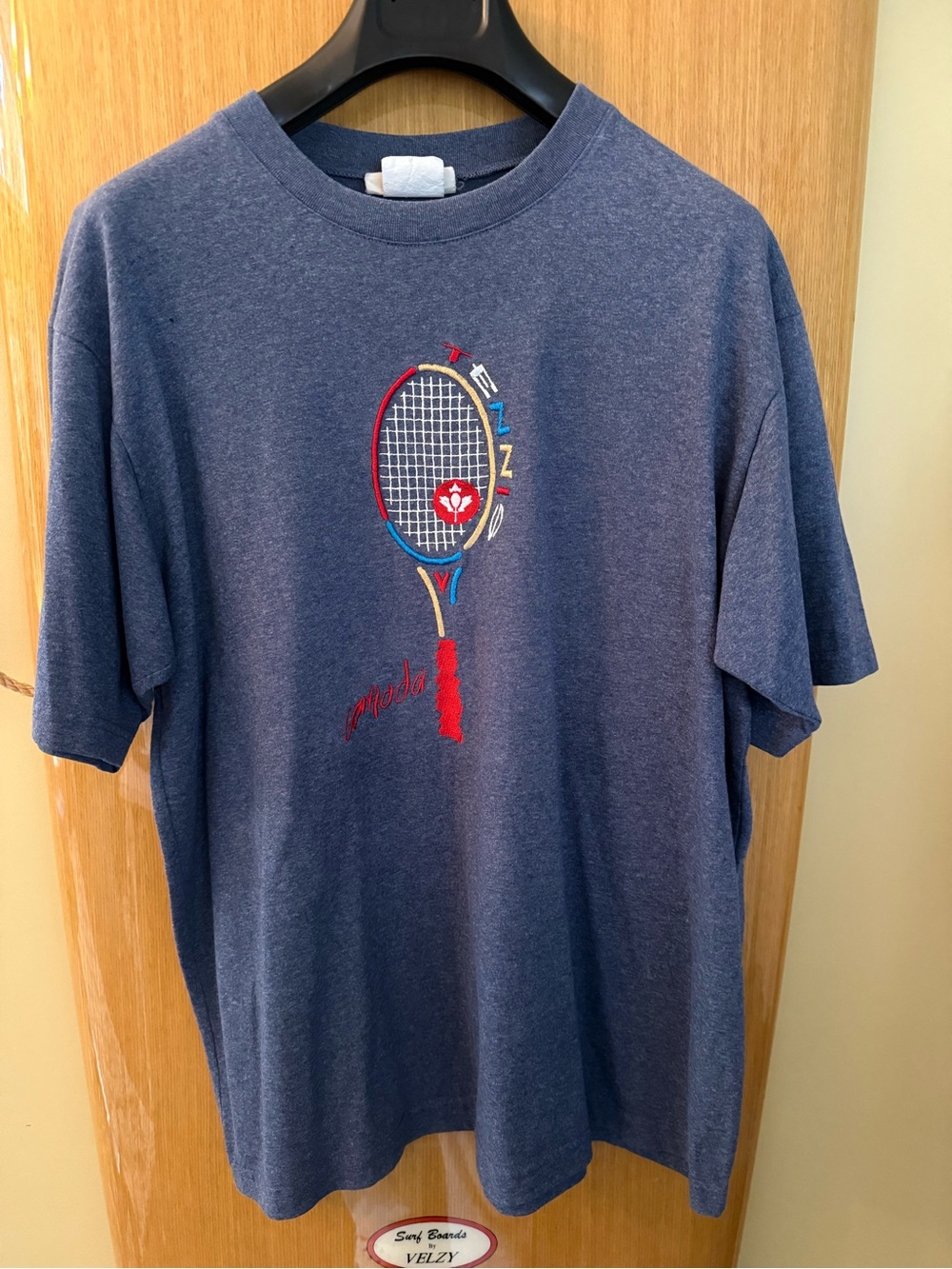 Navy Graphic Canada Tennis Tee
